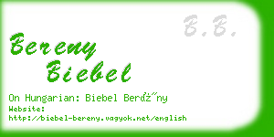 bereny biebel business card